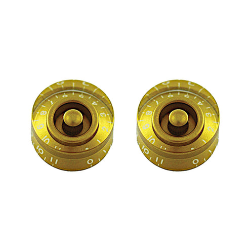Allparts PK-0132 Speed Knobs that go to 11, Gold, Set of 2