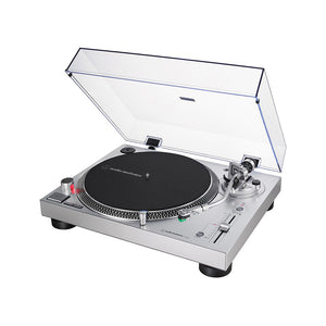 Audio-Technica AT-LP120XUSB Direct-Drive Turntable, Silver (Analog & USB)