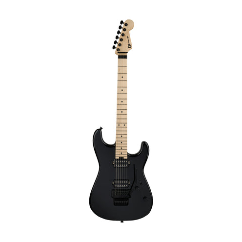 Charvel Pro Mod Plus San Dimas SD1 SRS HH FR Electric Guitar, Maple FB, Gloss Black