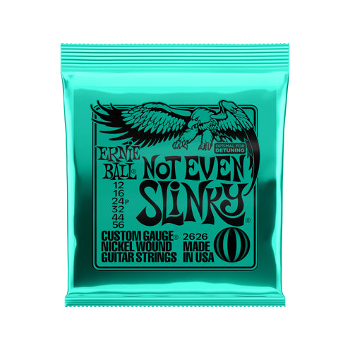 Ernie Ball Not Even Slinky Nickel Wound Electric Guitar Strings, 12-56