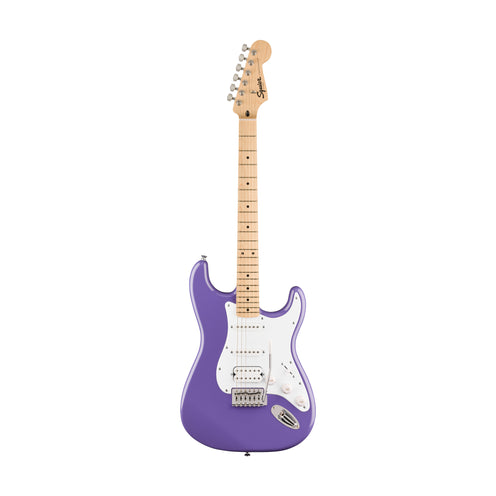 Squier FSR Sonic Stratocaster HSS Electric Guitar w/White Pickguard, Maple FB, Ultraviolet (B-Stock)