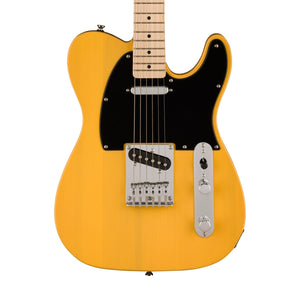 Squier Sonic Telecaster Electric Guitar w/Black Pickguard, Maple FB, Butterscotch Blonde