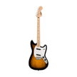 Squier Sonic Mustang Electric Guitar w/White Pickguard, Maple FB, 2-Color Sunburst