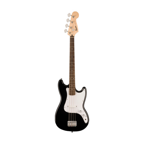 Squier Sonic Bronco Bass Guitar w/White Pickguard, Laurel FB, Black