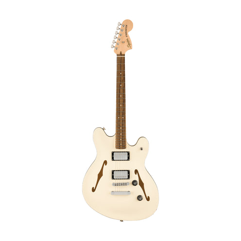 Squier Affinity Series Starcaster Deluxe Electric Guitar, Laurel FB, Olympic White