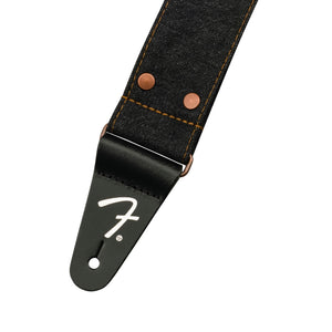 Fender X Wrangler Denim Guitar Straps, Black