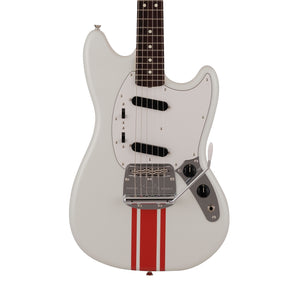 Fender Japan Traditional 60s Mustang Electric Guitar, RW FB, Olympic White / Red