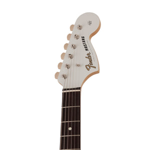 Fender Japan Traditional 60s Mustang Electric Guitar, RW FB, Olympic White / Red