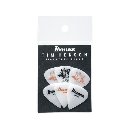 Ibanez P1000TH-C1 1.11mm Tim Henson Signature Guitar Picks, Black/Pink Logo, 6-Pack