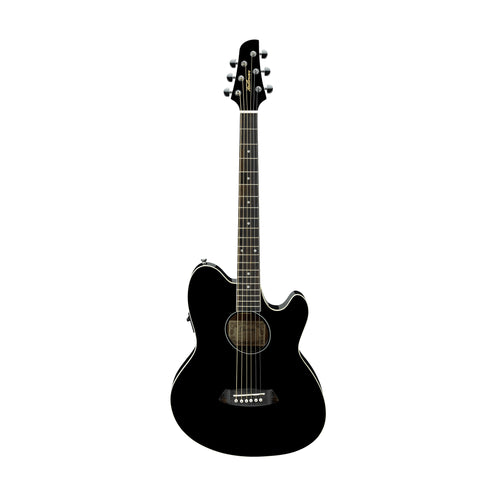 Ibanez TCY10E-BK Acoustic/Electric Guitar, RW FB, Black