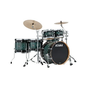 TAMA MBS52RZS-MSL Starclassic Performer 5-Piece Drum Shell Kit, Molten Steel Blue Burst