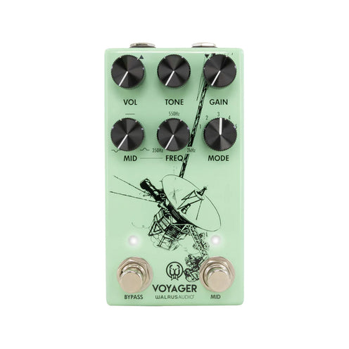 Walrus Audio Voyager Preamp & Overdrive MKII Guitar Effects Pedal, Seafoam
