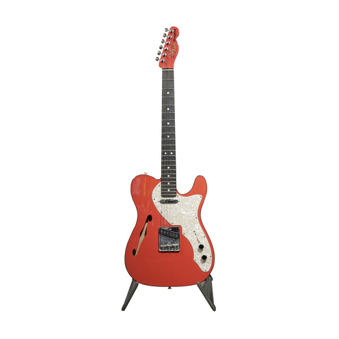 Fender Ltd Ed American 2-Tone Telecaster Thinline Telecaster Gtr, Ebony FB, Fiesta Red, US1909XXXX
