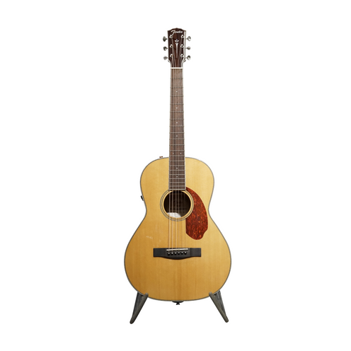 Fender PM-2E Standard Parlor Acoustic Guitar w/Case, Ovangkol FB, Natural, CC19060XXXX