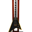 Jackson Custom Shop Randy Rhoads RR24 Electric Guitar, Satin Black w/ Yellow Bevels
