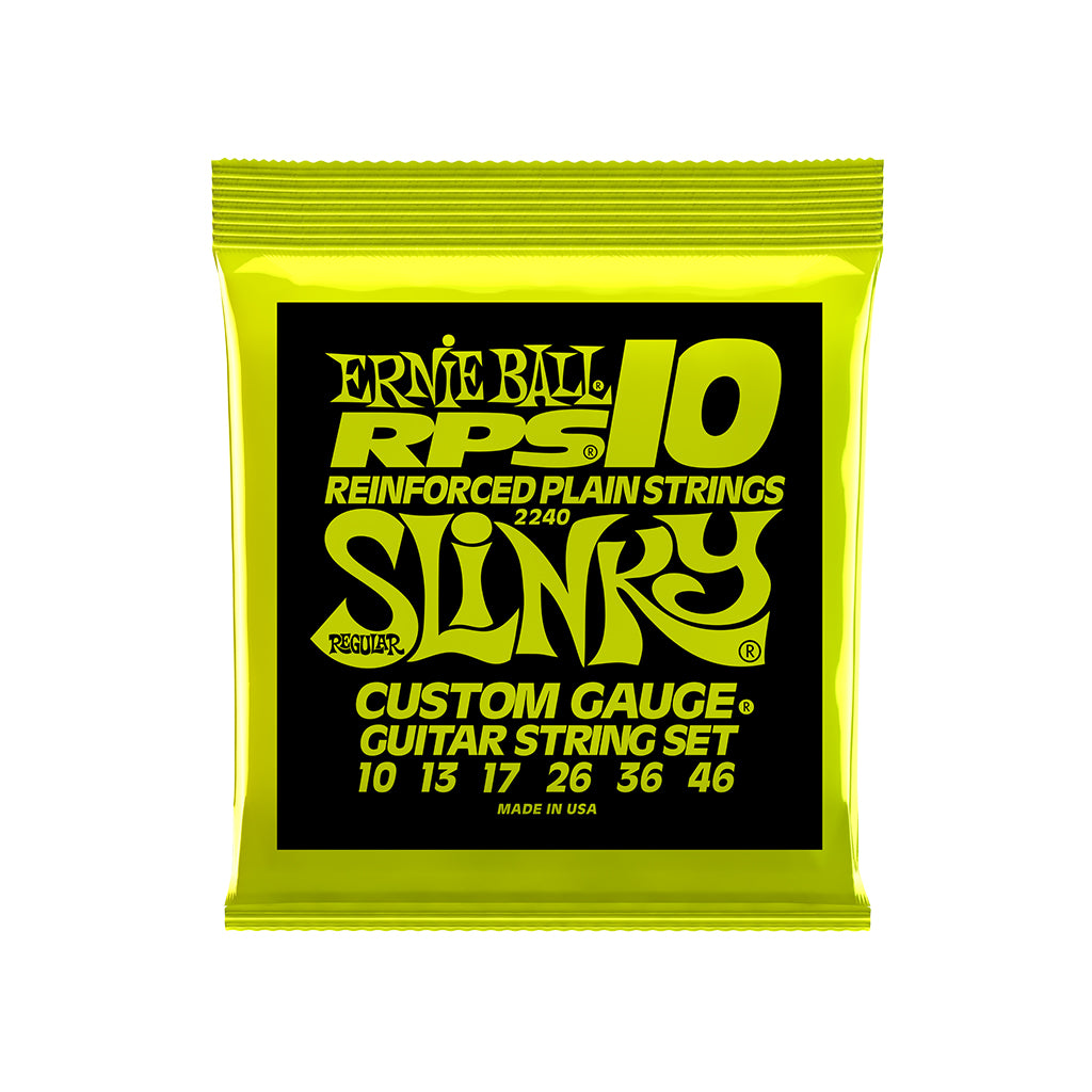 Ernie Ball Regular Slinky RPS Nickel Wound Electric Guitar Strings, 10-46