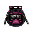 Ernie Ball 20FT Male to Female XLR Microphone Cable, Black