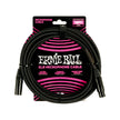 Ernie Ball 15FT Braided Male to Female XLR Microphone Cable, Black