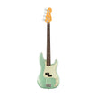 Fender American Professional II Precision Bass Electric Guitar, RW FB, Mystic Surf Green