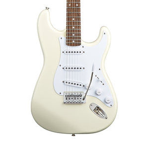 Squier Bullet Stratocaster w/Tremolo Electric Guitar, Laurel FB, Arctic White