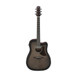 Ibanez Advanced Acoustic AAD50CE-TCB Acoustic Guitar, Transparent Charcoal Burst