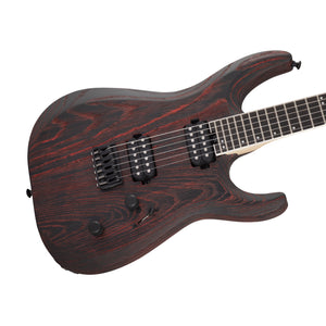 Jackson Pro Series Dinky DK2 Modern Ash HT6 Electric Guitar, Ebony FB, Baked Red