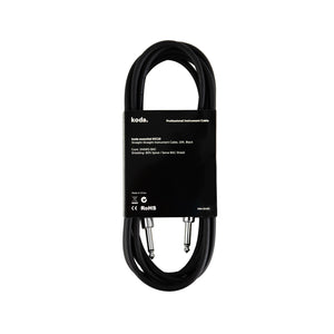 koda essential KIC10 Straight-Straight Instrument Cable, 10ft, Black