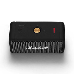 Marshall Emberton Portable Bluetooth Speaker, Black & Brass