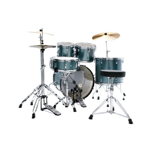 TAMA ST52H6-SEM Stagestar 5-Piece Drum Kit w/ Hardware+Throne, Sea Blue Mist