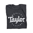 Taylor Men's Basic Black Aged Logo T-Shirt, Small