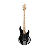 Sterling S.U.B Series RAY4 4-String Electric Bass Guitar, Maple FB, Black (B-Stock)