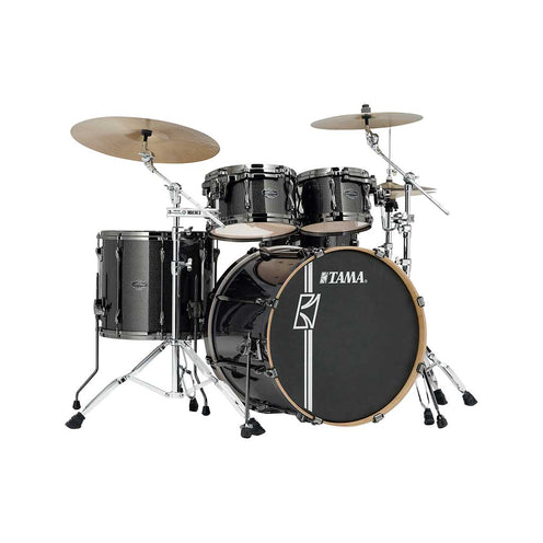 TAMA MK52HZBNS-MGD Superstar Hyper-Drive Maple 5-Piece Drum Shell Kit Only, Midnight Gold Sparkle