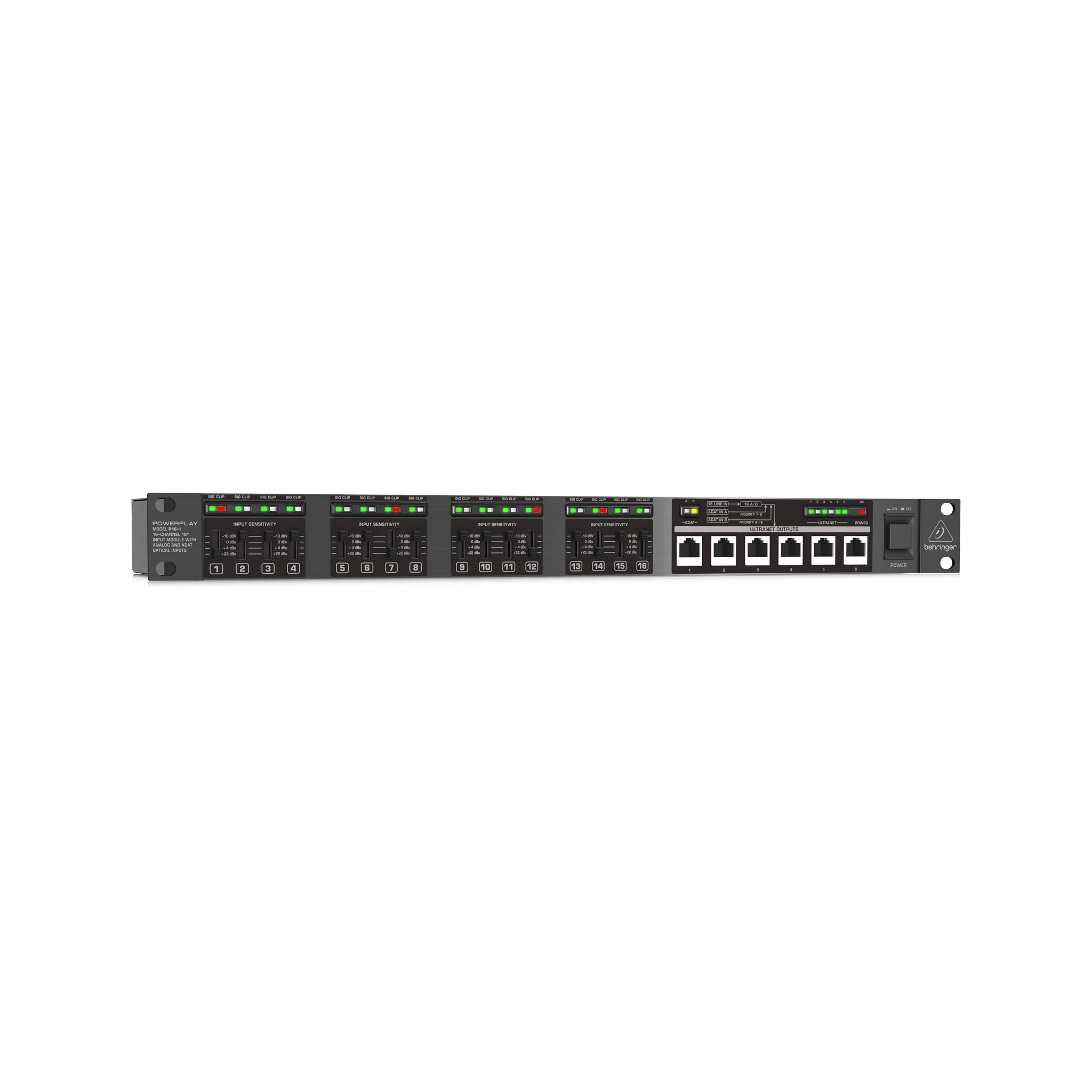 新品P16-I POWERPLAY BEHRINGER 16-I 16チャンネル Behringer POWERPLAY P16-I 16-Channel 19'' Input Module With
