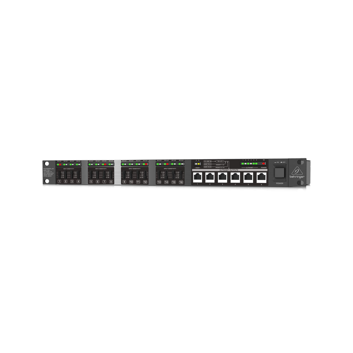 新品P16-I POWERPLAY BEHRINGER 16-I 16チャンネル Behringer POWERPLAY P16-I 16-Channel 19'' Input Module With