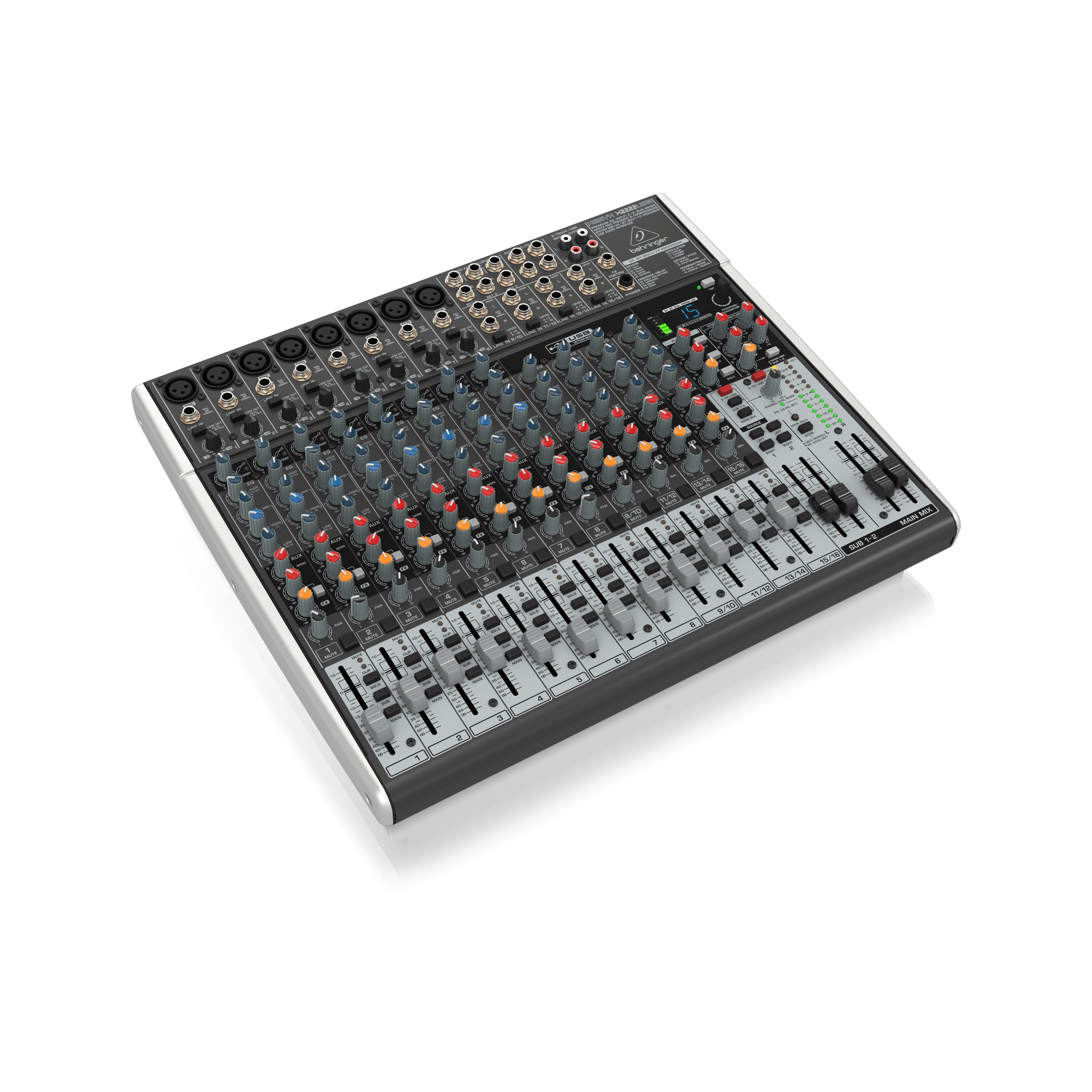 配信機器・PA機器・レコーディング機器 BEHRINGER X2222USB XENYX Behringer Xenyx X2222USB Mixer with USB and Effects | Sweetwater