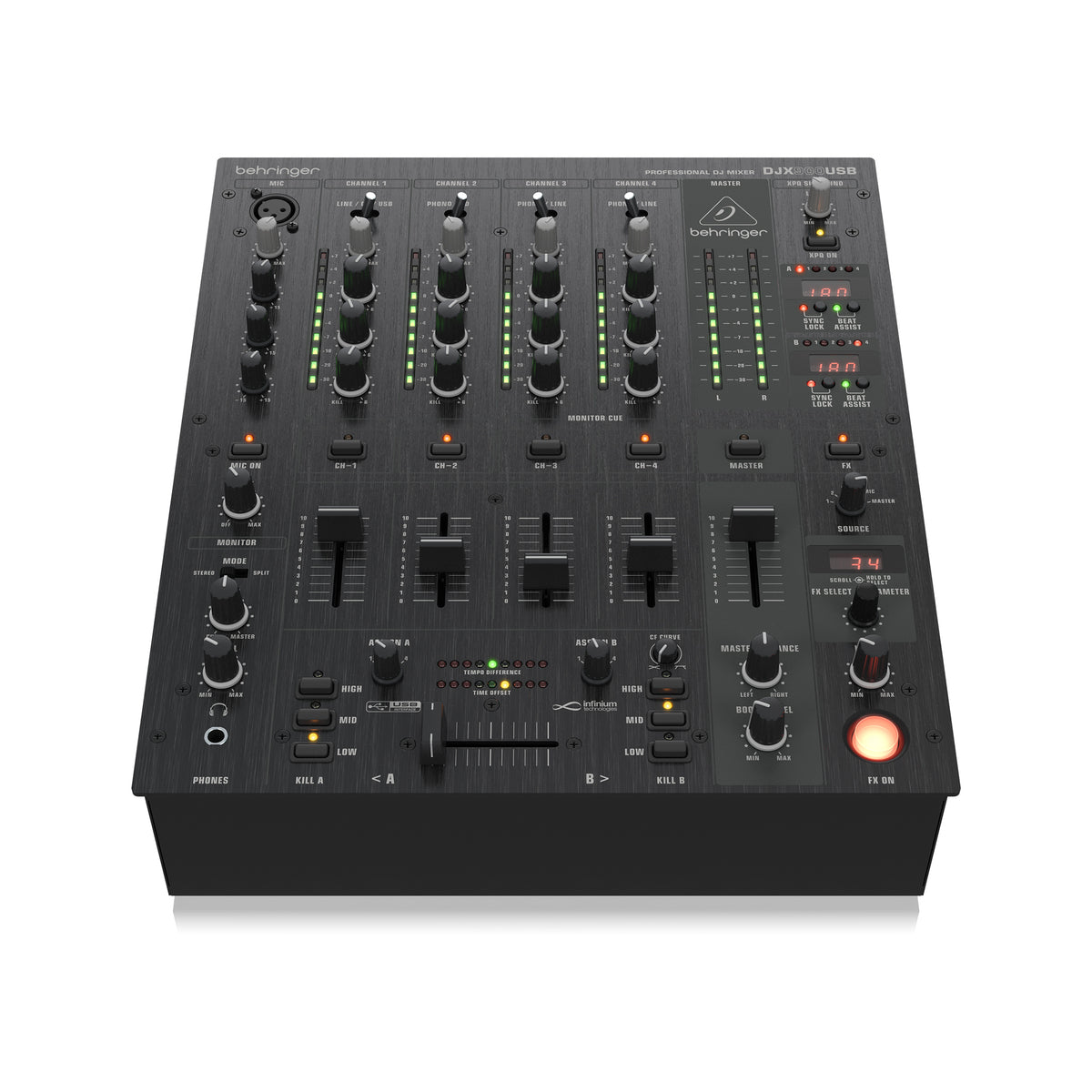 Behringer Pro Mixer DJX900USB 4-channel DJ Mixer – Swee Lee Indonesia