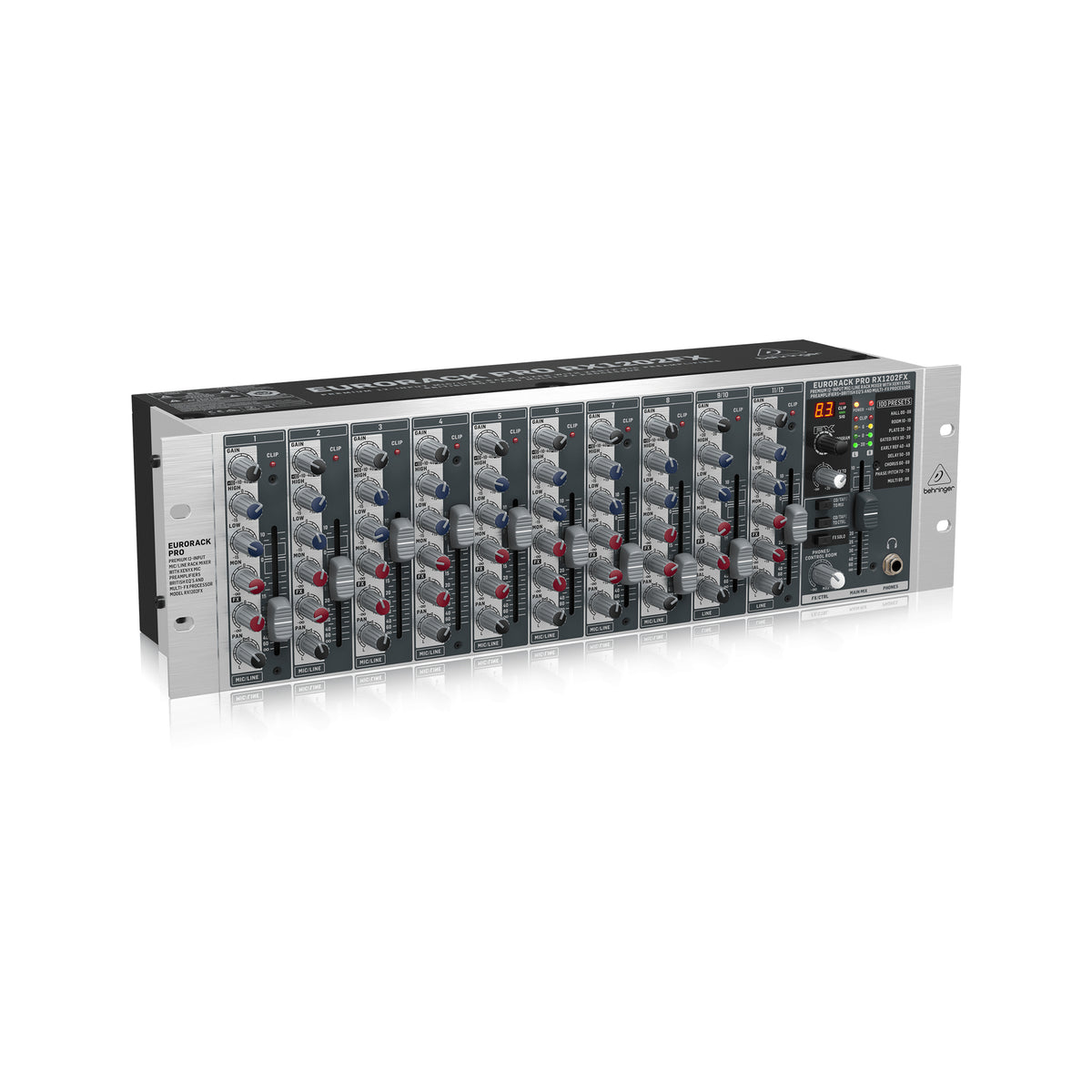 Behringer Eurorack Pro RX1202FX Rackmount Mixer with Effects