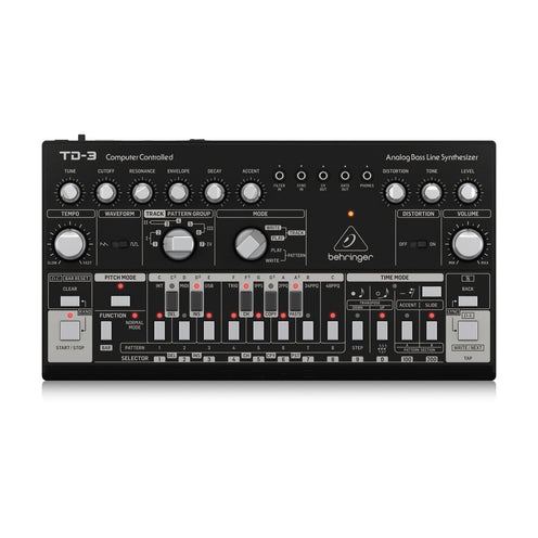 Behringer TD-3-BK Analog Bass Line Synthesizer, Black