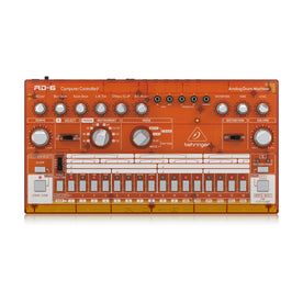 Behringer RD-6-TG Analog Drum Machine, Orange Translucent