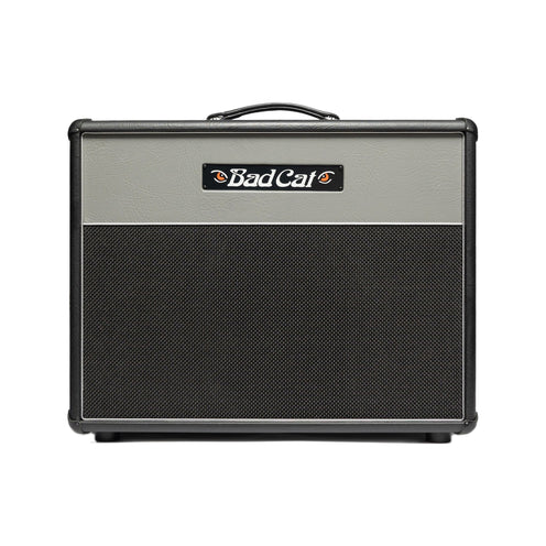 Bad Cat Era 1 X 12 Extension Cabinet, Gray Front/Silver Piping