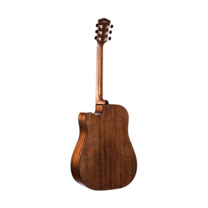 Cort Core-DC All Mahogany Acoustic Guitar w/Deluxe Soft Case, Open Pore Black Burst