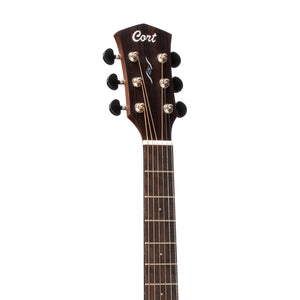 Cort Core-OC All Mahogany Acoustic Guitar w/Deluxe Soft Case, Open Pore Black Burst