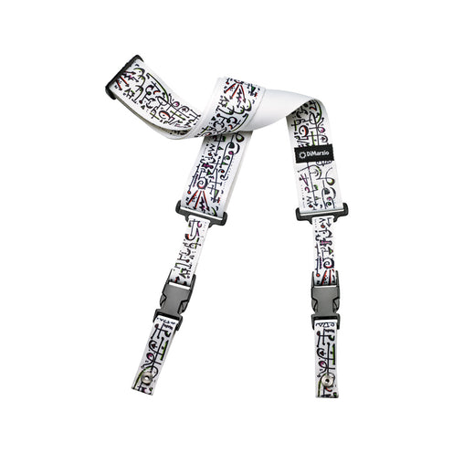 DiMarzio DD2242 Steve Vai ClipLock Art Guitar Strap, White