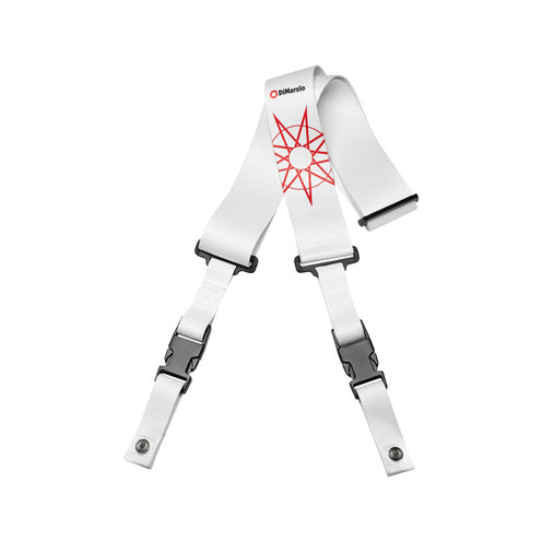 DiMarzio DD2249 Jim Root #4 ClipLock Guitar Strap, White