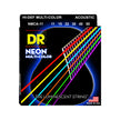 DR Strings NMCA-11 Hi-Def Neon Multi-Color K3 Coated Acoustic Guitar Strings, Custom Light, 11-50