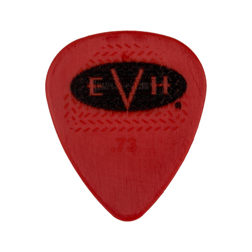 EVH Signature Series 0.73mm Guitar Picks, 6-Pack, Red/Black