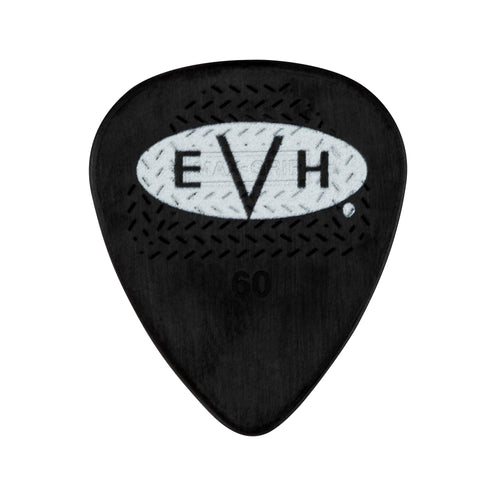 EVH Signature Series 0.60mm Guitar Picks, 6-Pack, Black/White