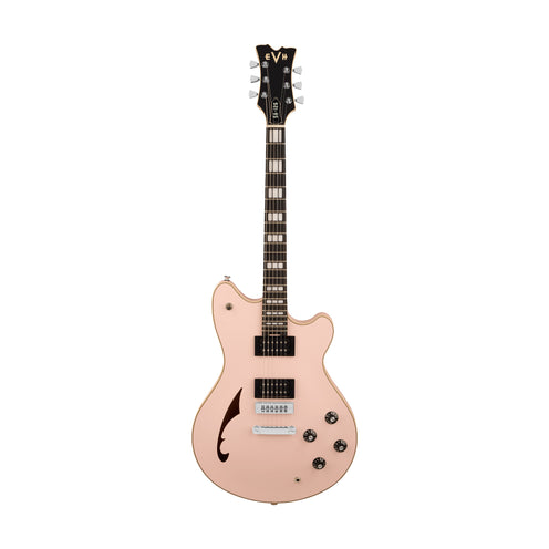 EVH SA-126 Special Semi-Hollowbody Electric Guitar, Ebony FB, Satin Shell Pink