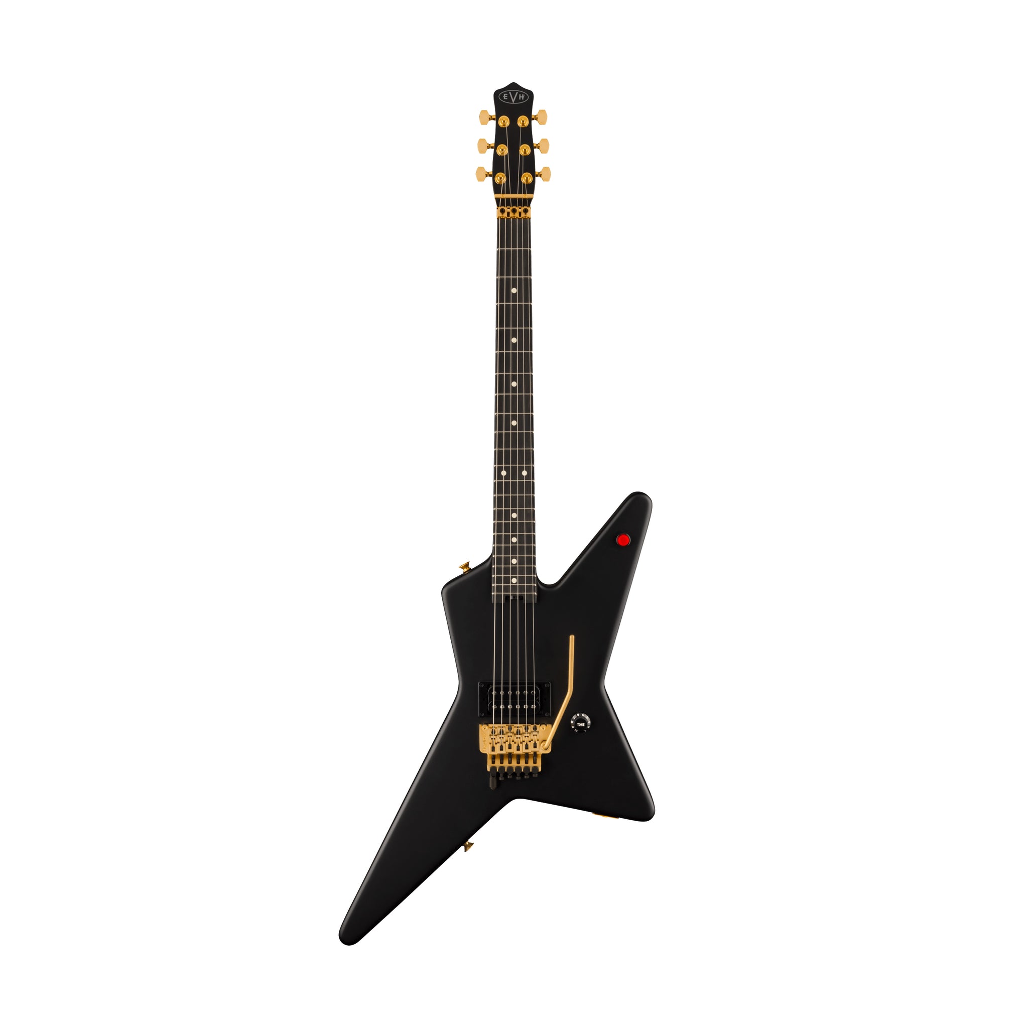 EVH Star Limited Electric Guitar, Ebony FB, Stealth Black with Gold Hardware
