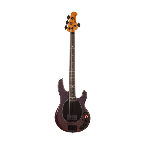 Ernie Ball Music Man DarkRay Bass Guitar, Ebony FB, Dark Rainbow
